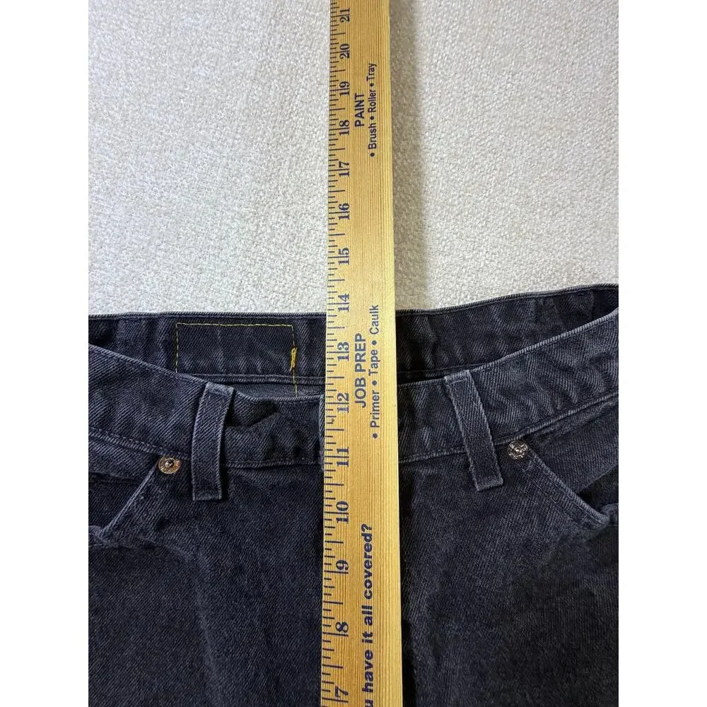 Levi's 550 Men's Black 34x34 Relaxed Straight Leg Denim Jeans Pants Casual Fit